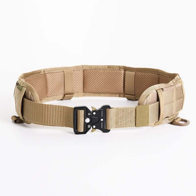 Tactical Belt Men Molle Battle Belt Airsoft Army Belts Outdoor CS Hunting Paintball Padded Waist Belt Set Men Adjustable Belt