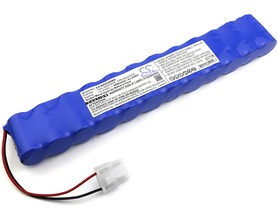 

Replacement Battery for Bruker 3002 IH, Defibrillator Defigard 3002, Defiguard 3002 IH 12N-1800SCR, 12N-2000SCR, 12N-3000SCR