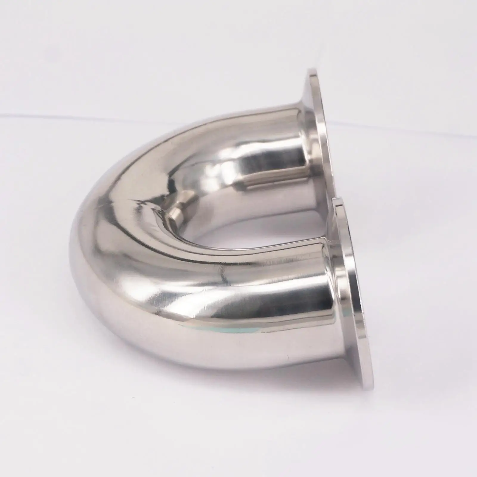 

32mm O/D Fits Ferrule O/D 50.5mm 304 Stainless Steel Sanitary Ferrule 180 Degree Elbow Pipe Fitting