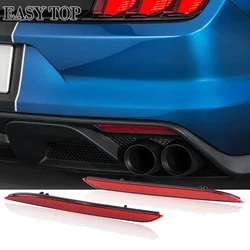 2PCS 2015-2017 Mustang Red Bumper Reflector For Car