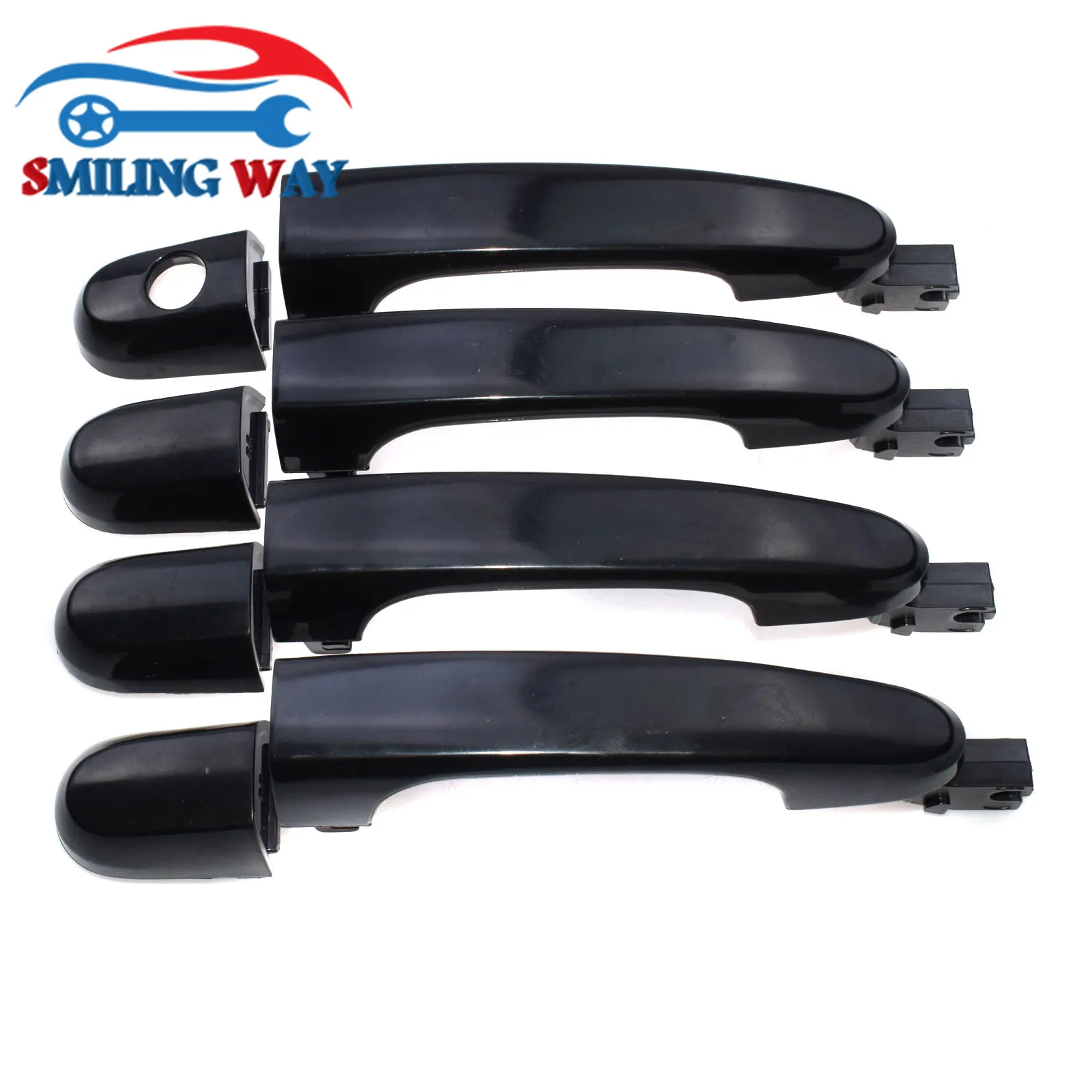 Black Outside Exterior Door Handle Front or Rear Left Driver or Right Passenger For Kia Sportage 2005 2006 2007 2008 2009 2010