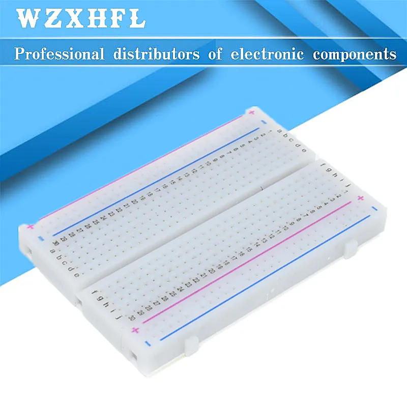 400 Tie Points Solderless PCB Breadboard Mini Universal Test Protoboard DIY Bread Board for Bus Test Circuit Board 8.5CM x 5.5CM