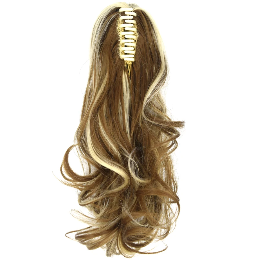 TOPREETY Heat Resistant Synthetic Hair 90gr Body Wave Claw Ponytail hair extensions CP-222