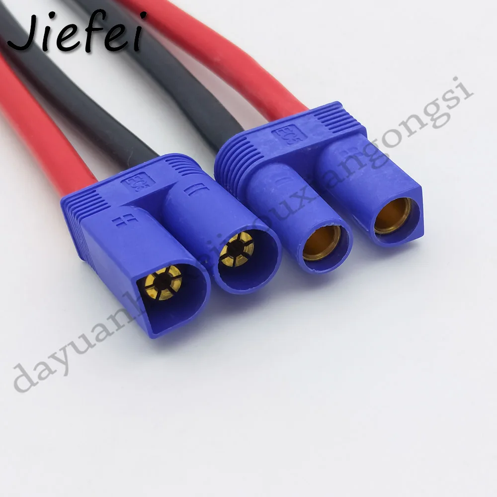 

10Pcs high quality EC5 male / Female connector pigtail cable 10cm 20cm 30cm 40cm 50cm 10AWG silicone wire RC Lipo Battery New