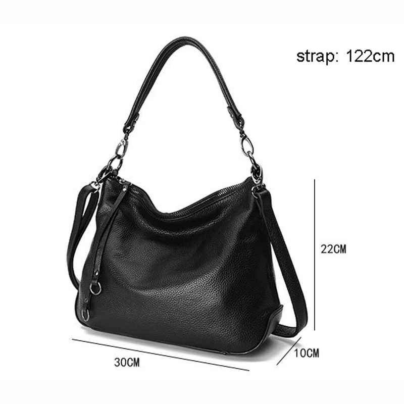 Hobo Bag, Female Leather Messenger Bag, 100% Real Cow Skin, Women\'s Genuine Leather Shoulder Bag, Cross body Bag, A471