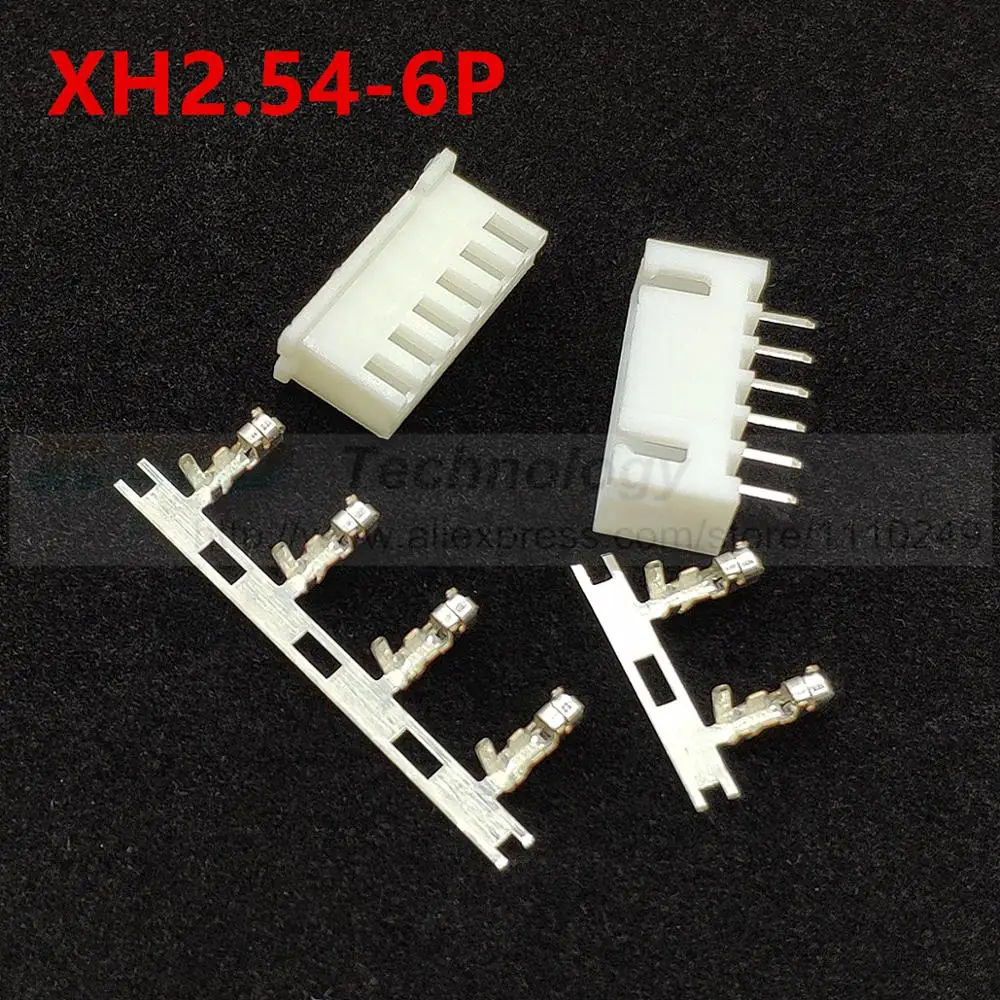 50 مجموعة/وحدة XH2.54-2 - 12 p XH2.54 2.54 مللي متر موصل 50 قطعة الإناث الإسكان + 50 قطعة الذكور رأس + 50 مجموعات محطة 2.54 مللي متر 2 - 12 دبوس #6