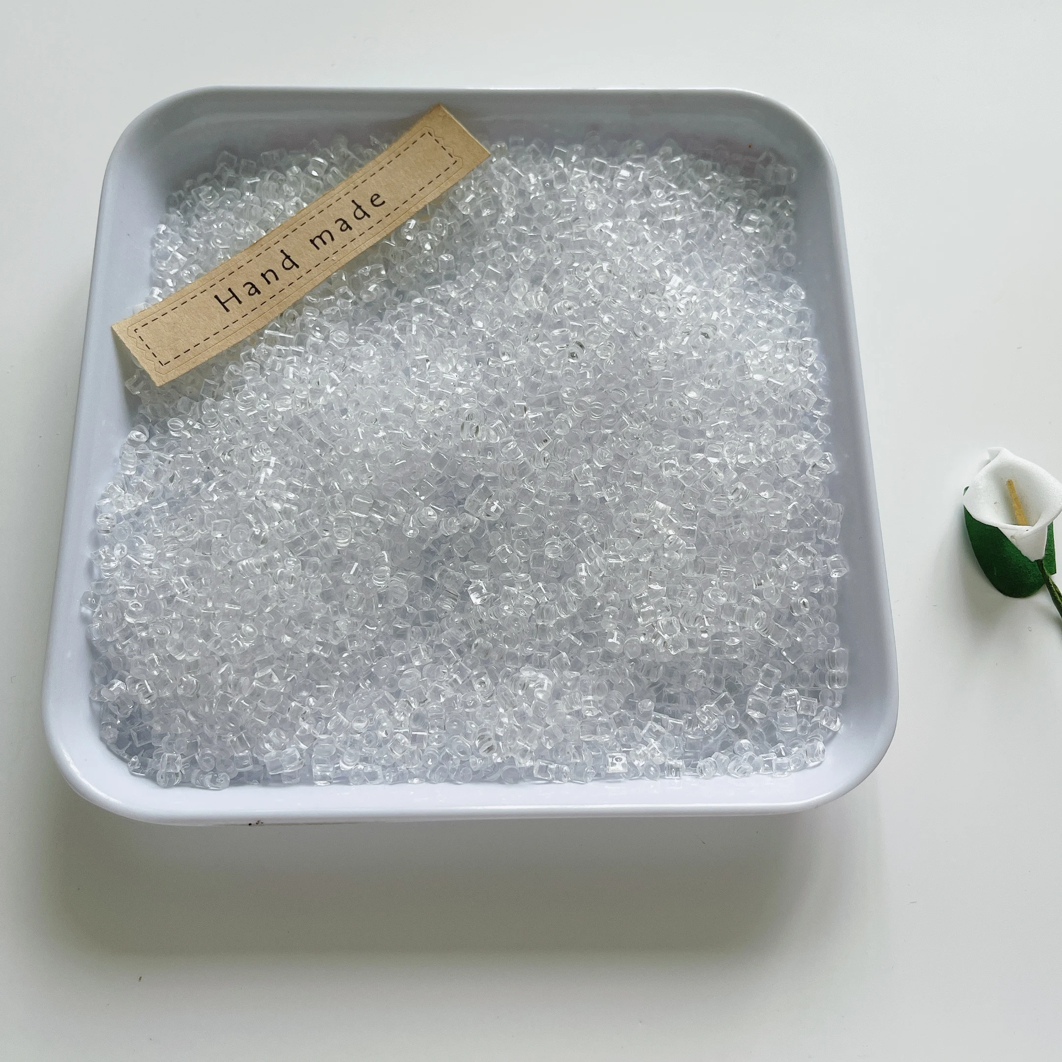 100g Fake Ice Cube Transparent Plastic Ice Model for DIY Slime Beer Drinks Artificial Decorations