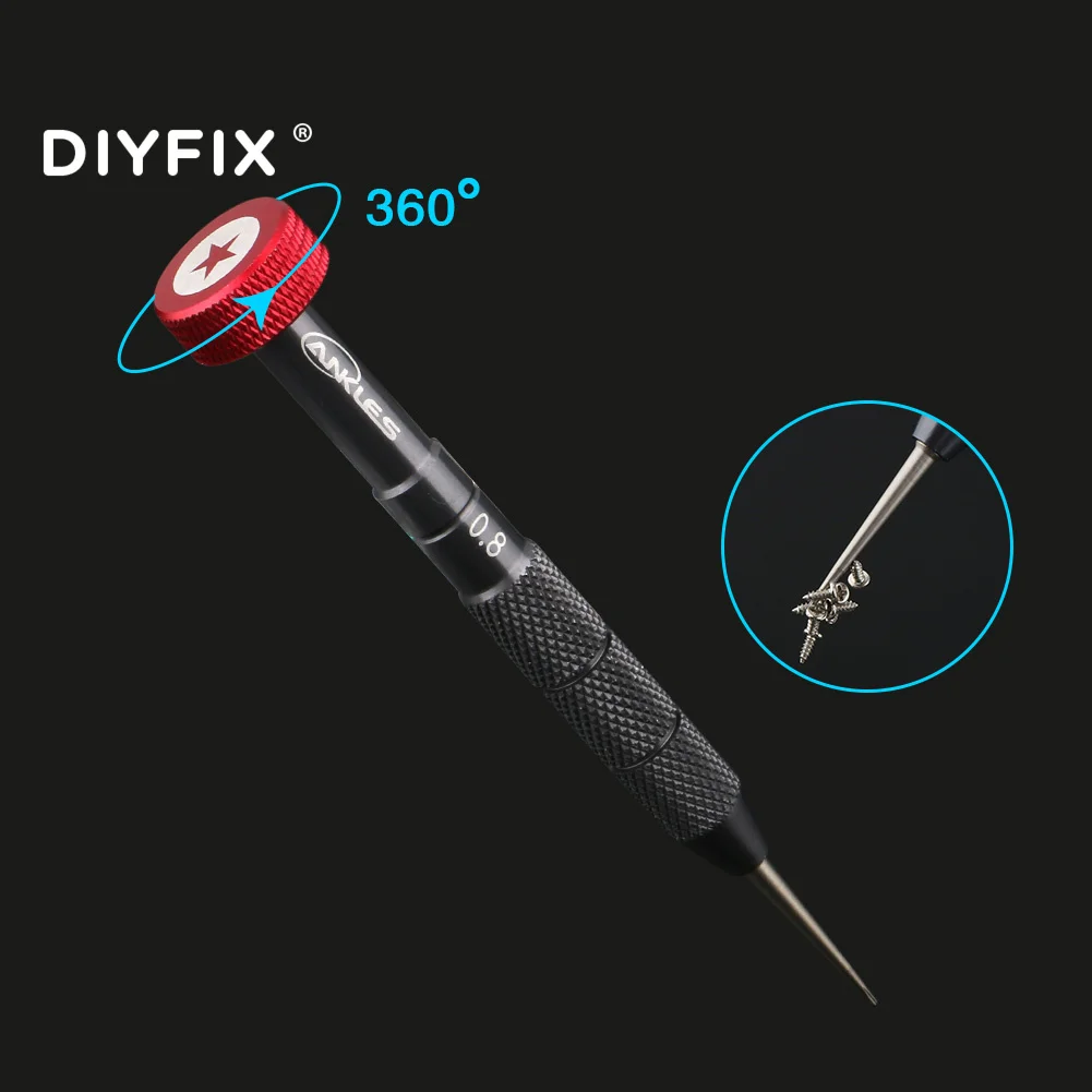 DIYFIX Pro 12-مفك براغي مثلثي عالي الدقة 1.5/2.2 T2 Y0.6 ، مفك خماسي 0.8 لإصلاح iPhone APPLE