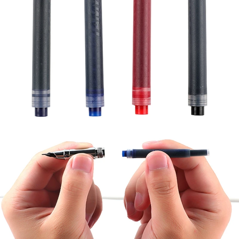 5 Pieces Universal Refill for Pen Smooth Ink 3.4 mm Bore Diameter 4 Color Black/Blue/Black Blue/Red for Business School