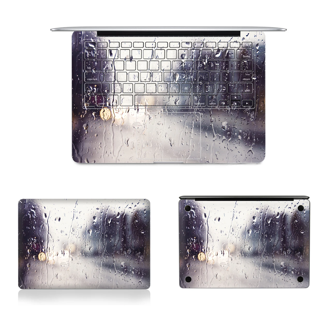 Rainy Texture Galaxy Pattern Vinyl Sticker Decal Skin Anti-Scratch Removable for Apple Macbook Pro16