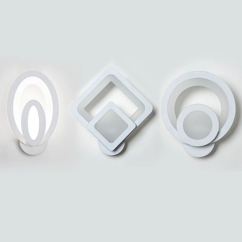 Indoor Home Decoration Acrylic LED Wall Light Simple Style Bedroom Living Room Staircase Corridor Bedside Wall Lamp AC85-265V view 2