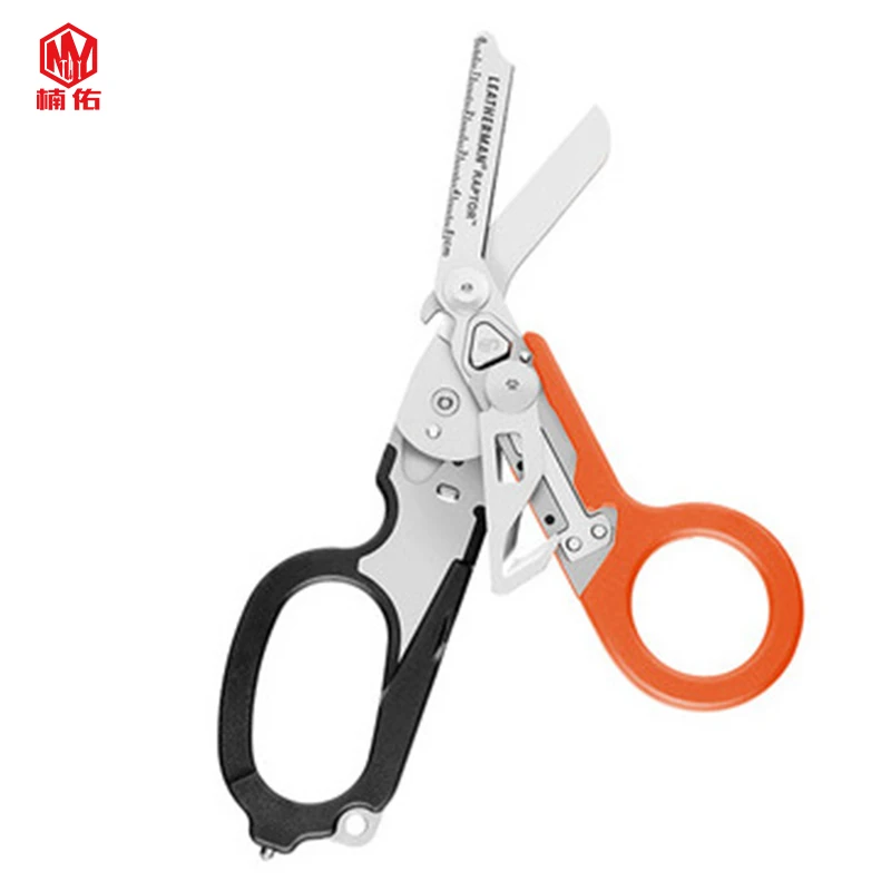 1PC Multifunction Tactical Folding Scissors Opener Ruler Glass Breaker Broken Window Outdoor EDC Tool Multitool