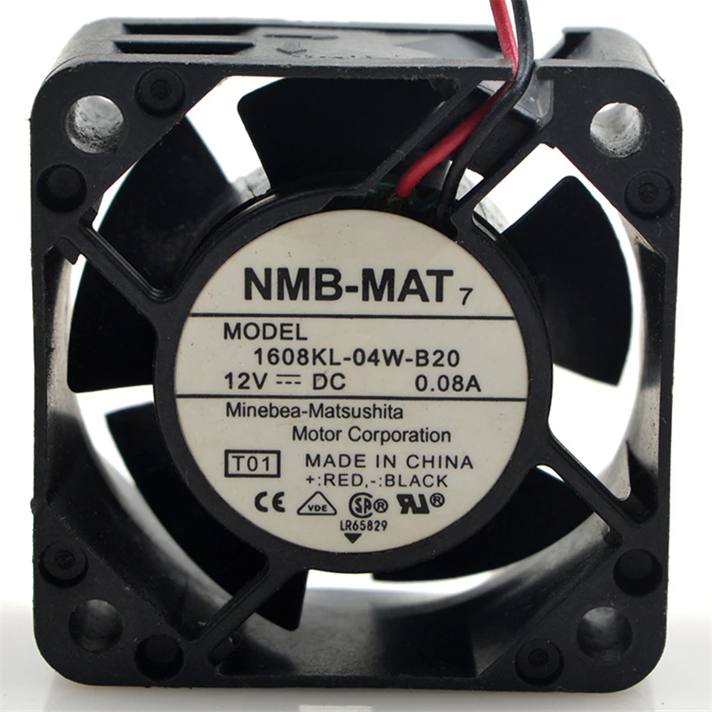 Original NMB 4CM 4020 12V 0.08A 1608KL-04W-B20 two-wire CPU mute cooling fan