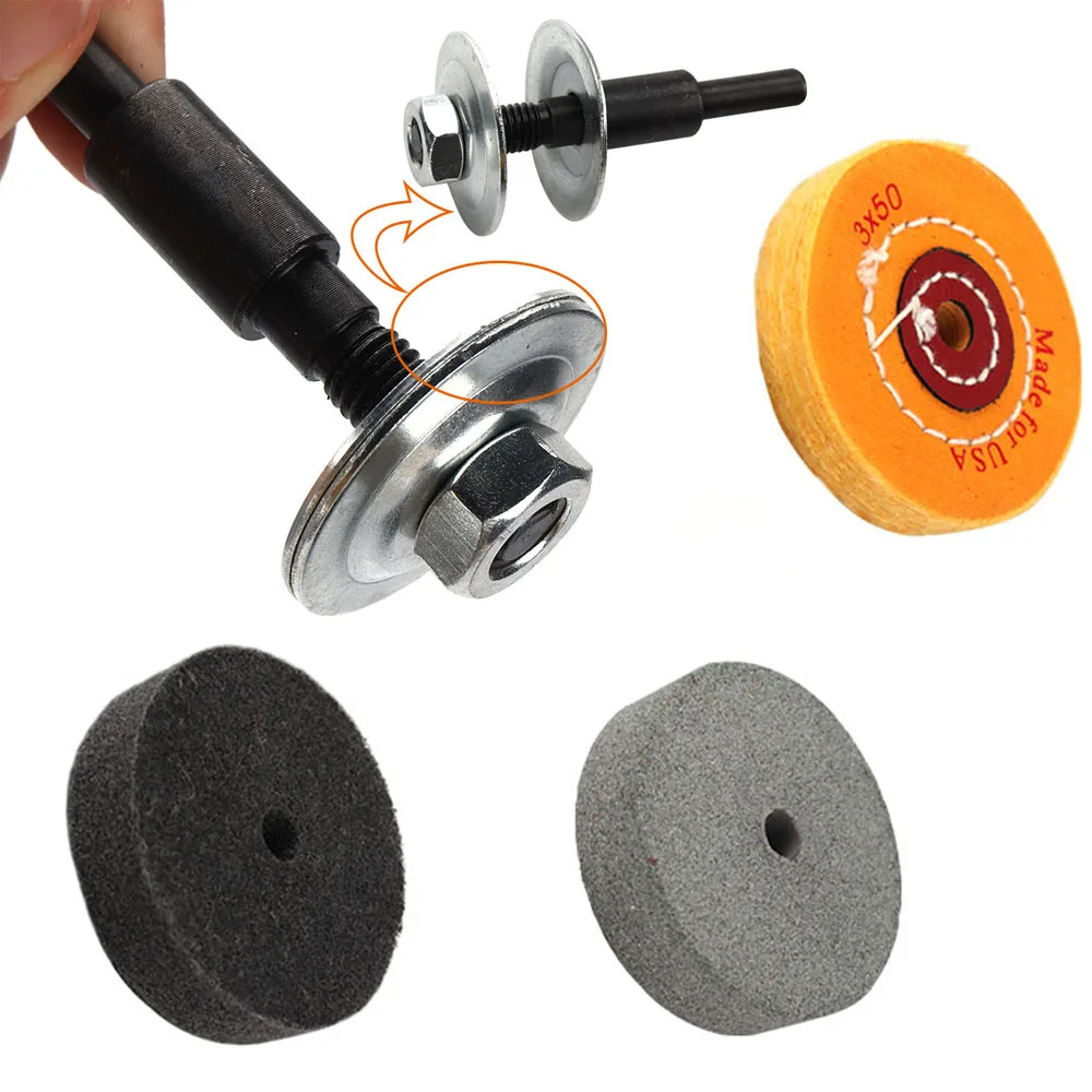 75mm 3" Grinding Wheel Polishing Pad Buffing Grinding Disc Emery Abrasive Disk For Metal Bench Grinder Rotary Tool Accessories