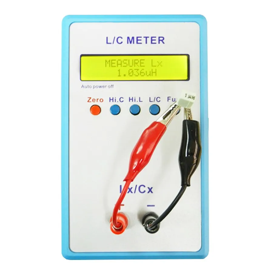 JUNTEK LC-200A Handheld Inductor&Capacitor Digital LCD Capacitance Inductance Meter LC Meter 1pF-100mF 1uH-100H