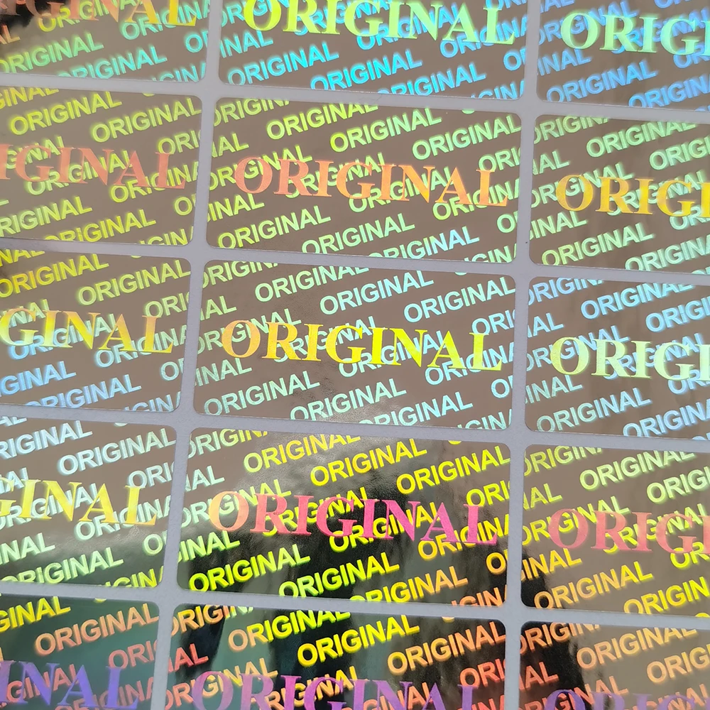 Imagem -04 - Tamper-proof Holographic Security Label Void Sealing Garantia Laser Sticker Logotipo Personalizado