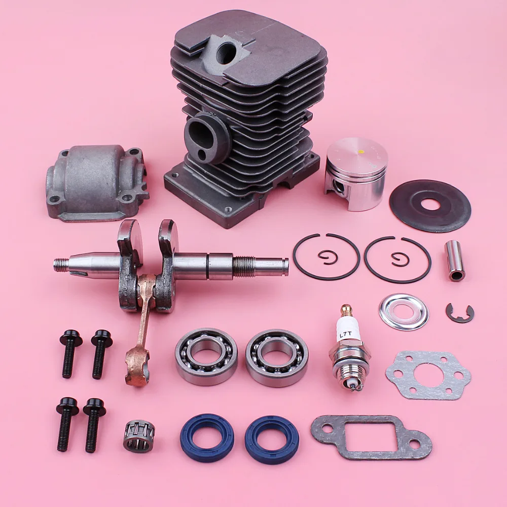 

38mm Cylinder Piston Kit For Stihl MS180 018 MS 180 Crankshaft Crank Bearing Oil Seal Engine Pan Chainsaw Replacement Part