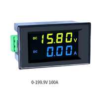 1Pcs D85-3051AG DC 0-600V 200A Voltage Ammeter Two-Color Display Led Panel Digital Power Supply Yellow Blue Font