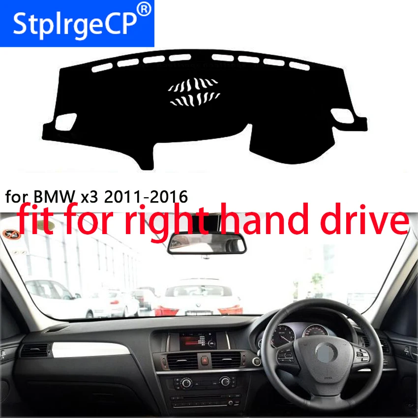 

Подходит для BMW x3 коврик для правой приборной панели, защитный коврик, черный, красный цвет, автомобильный Стайлинг, установка интерьера, наклейка, коврик, товары