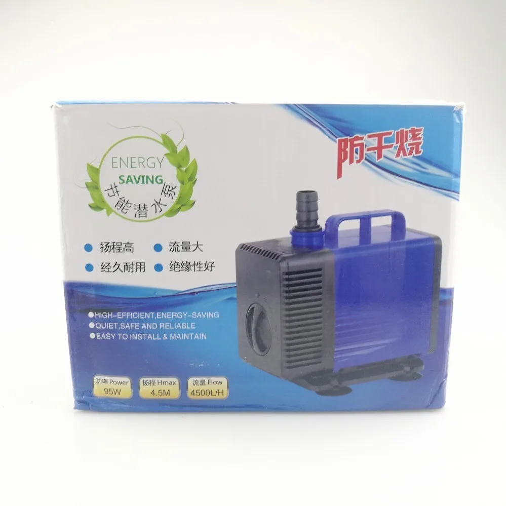 Macchina per incidere 100W pompa sommergibile hmax4.5m tensione 220-240v flusso 4500L/H è adatto per il raffreddamento del serbatoio di pesce meccanico e