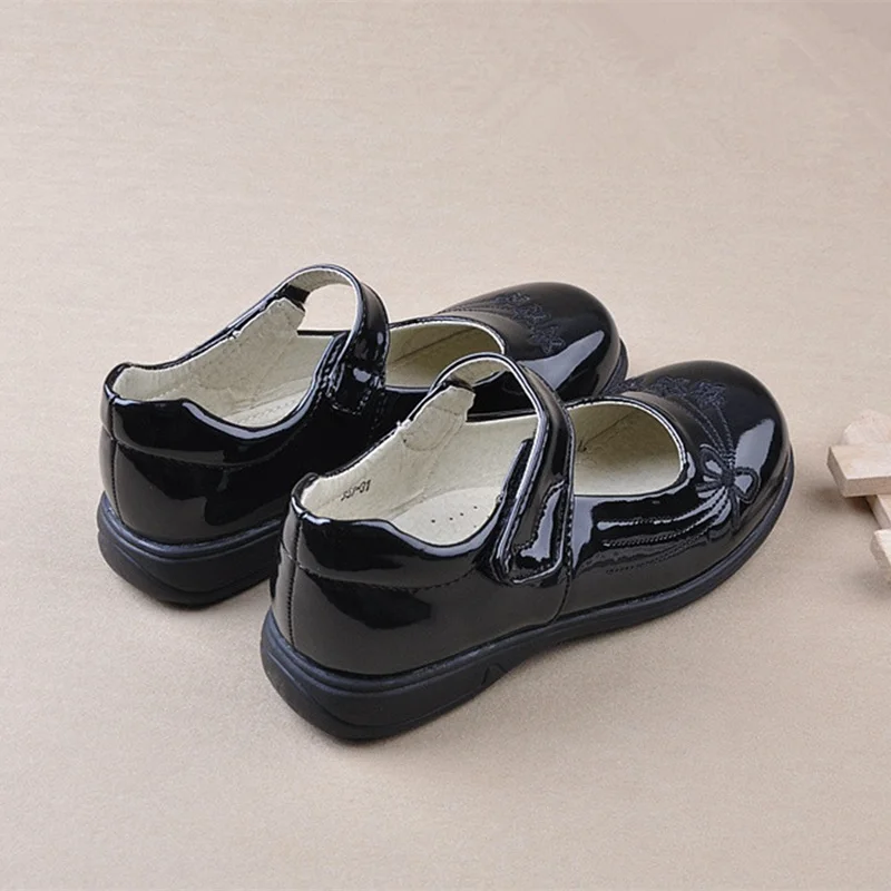 Girls Patent Leather Shoes Children Student Single Shoes Kid School Black Leather Shoes Classic Performance Shoe