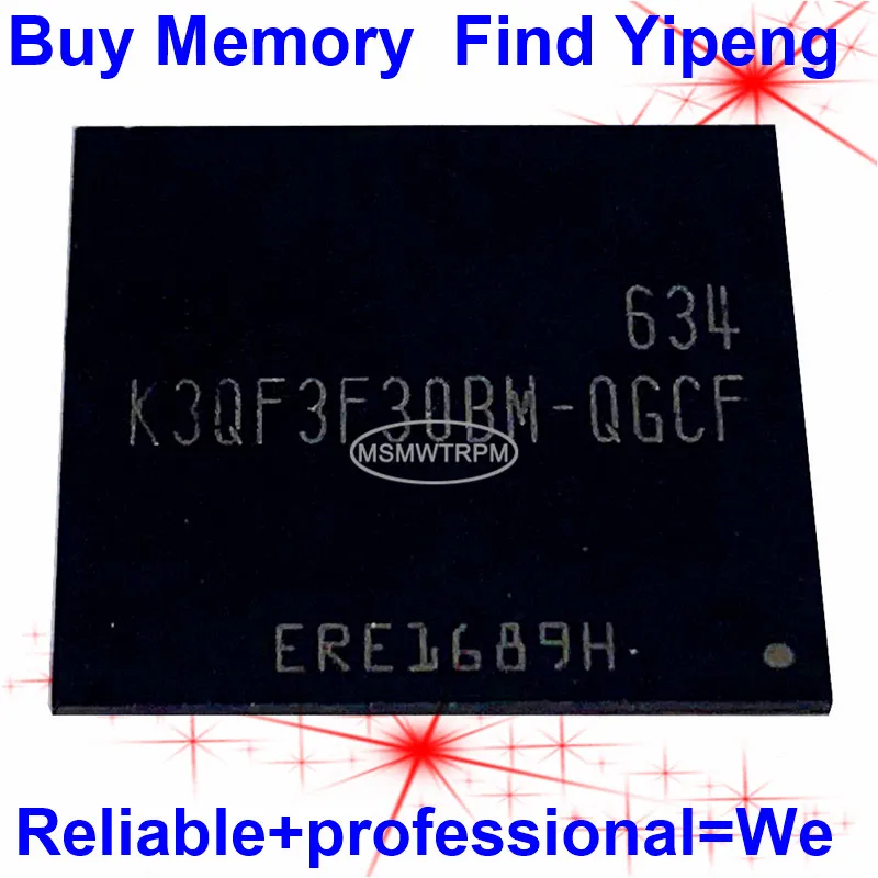 

K3QF3F30BM-QGCF 216FBGA LPDDR3 1866Mbps 2GB Mobile phones Tablets Laptops DDR LPDDR Memory Flash Chip K3QF3F3