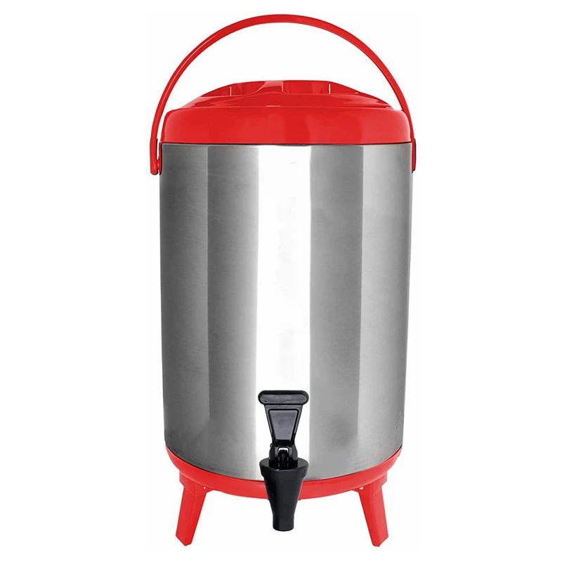 Imagem -03 - Distribuidor Térmico Isolado de Bebidas de Quente e Frio Torneira para Chá Café Leite Litros 10l 12l Aço Inoxidável