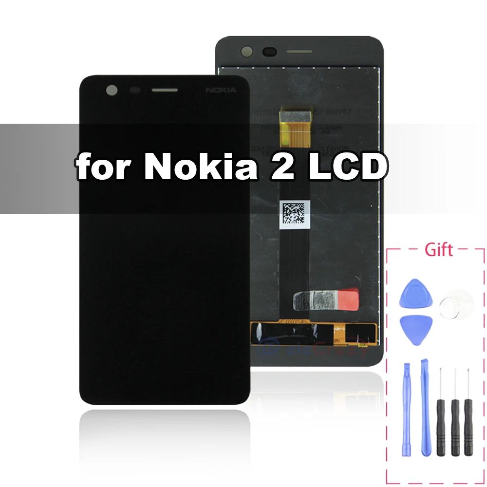 for original Nokia 2 LCD+frame TA-1007 1029 1023 1035 1011 Display touch screen digitizer Assembly with frame Replacement 100% T