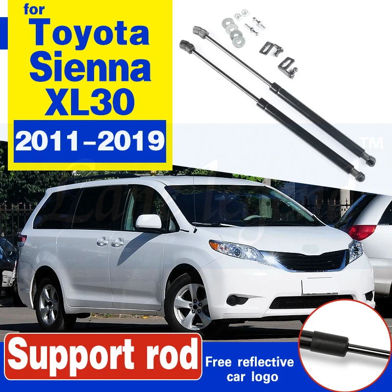 

For TOYOTA Sienna XL30 2011-2019 Front Hood Bonnet Gas Struts Shock Damper Lift Supports Car-Styling Absorber Hood Struts