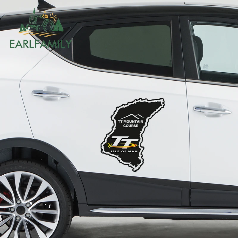 

EARLFAMILY 43 см x 37,4 см для острова Мэн TT большие автомобильные наклейки оконная Наклейка Виниловые автомобильные двери устойчивые к царапинам аксессуары для багажника