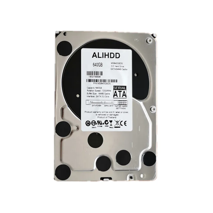 

640GB SATA 3.5inch 7200RPM 64MB Cache Enterprise Grade Security CCTV Hard Drive Warranty for 1-year