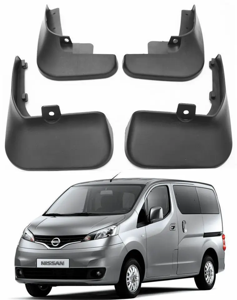 Front Rear Mud Flaps For Nissan NV200 Vanette Evalia 2012-2019 4pcs Mudflaps Splash Guards Mud Flap Mudguards Fender Accessories