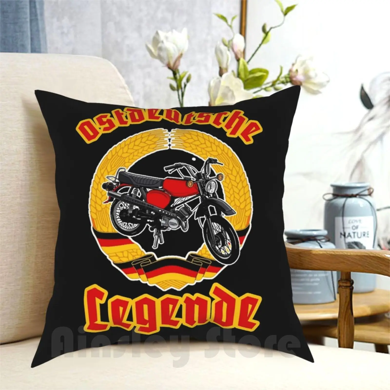 Ddr Gift East Moped Men Moped Outfit Pillow Case Printed Home Soft DIY Pillow cover Moped Simme Oldtimer Tuning