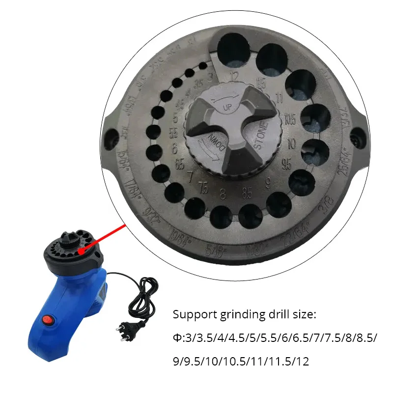 Special Tools For Drill Grinding 3-12mm Electric Drill Bit Sharpener 220v 95w High Speed Twist Drill Automatic Grinder Machine