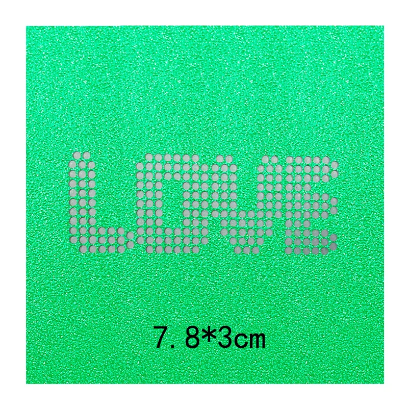 YL Lover Iron on Transfer Design Sticker Paper Cardboard Template DMC Hotfix Rhinestone Motif Stencil Hotfix Diamond Rhinestones