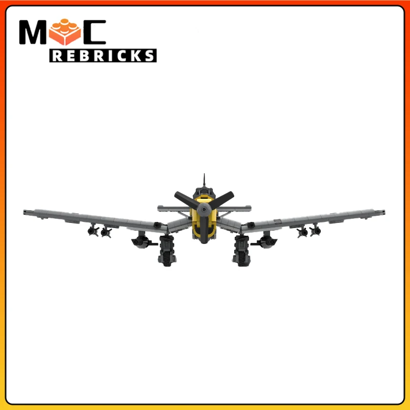 WWII Military Fighter Stuka B-2 MOC Blocks Air Force Fighter Assembled Building Block Toy Children\'s Gift Aircraft Suit Model