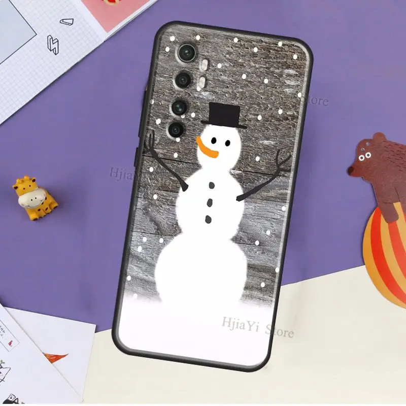 Santa Merry Christmas Snowman For POCO F3 F1 F2 M3 M4 X3 GT X4 X3 Pro Case For Xiaomi Mi 11 Lite Ultra 12 11T Pro Cover