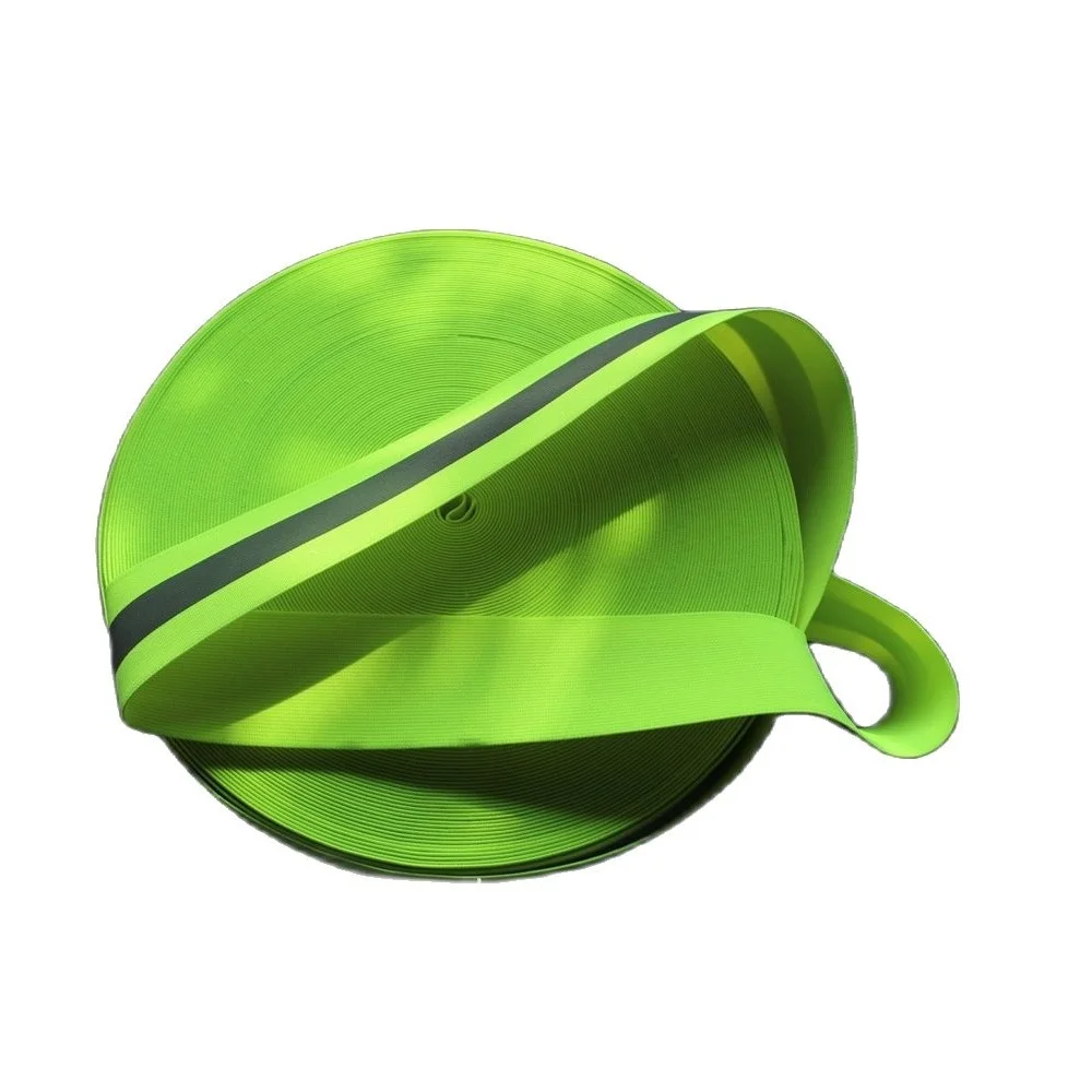 

Silver Reflective Elastic Belt, Warning Safety Vest Strap, 4*1.5cm
