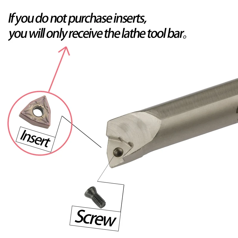 1pc S08K-SWLNR04 S10K-SWLNR04 S20R-SWLNR08 Internal Turning Tool Holder WNMG Carbide Inserts Lathe Bar CNC Cutting Tools Set