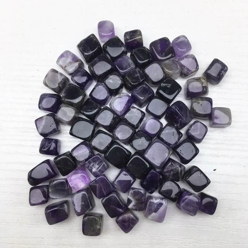 Dream amethyst cube tumbled stones natural gemstones quartz mineral crystals bonsais naturales aquarium healing home decor