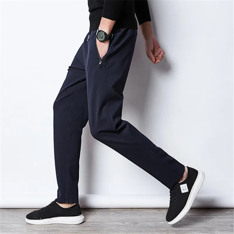 Men's Casual Pants Men Overweight Pants Men Clothing Black Fashion Streetwear Sweatpants Plus Size Sport Trousers Male Cloths