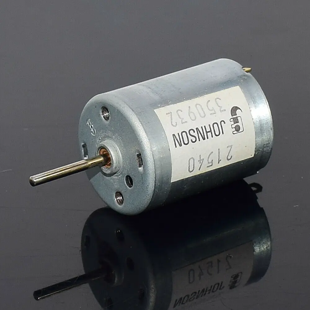 JOHNSON RF-370CA-12560 DC12V~24V 7250RPM Mini 24mm Electric Motor long Shaft Toy