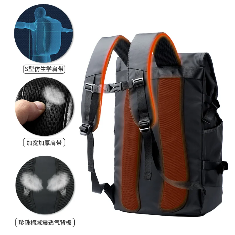 Mochila de viagem à prova dwaterproof água das mulheres dos homens multifunction 15.6 polegada portátil mochilas masculino saco de bagagem ao ar livre mochila melhor qualidade