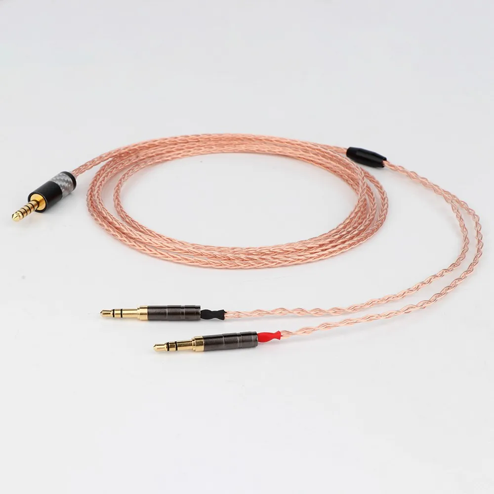 HiFi 16 Cores Single crystal copper Audio Upgrade Cable For Denon AH-D600 D7100 Hifiman Sundara Ananda HE1000se HE6se he400