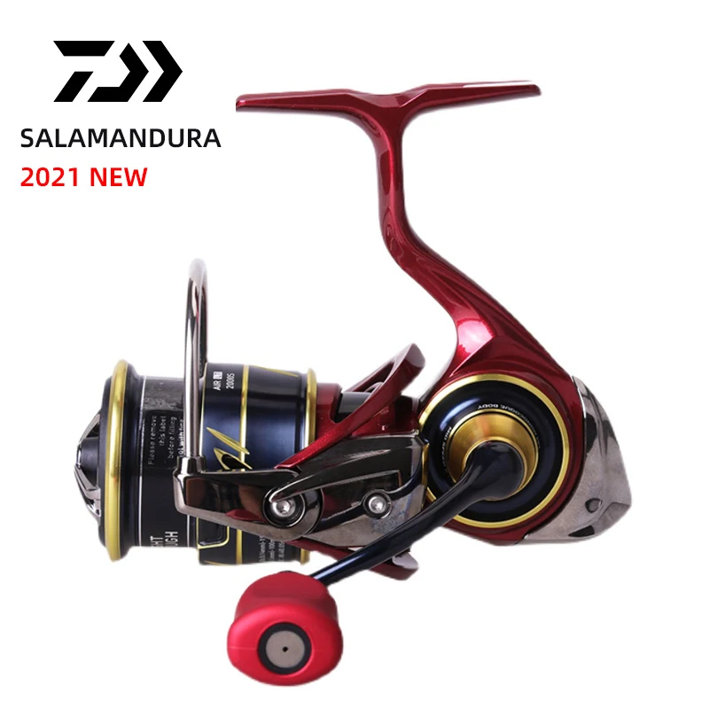 2021 NEW DAIWA SALAMANDURA AIR LT Spinning Fishing Reel 9+1BB Max Drag 10KG 5.1/6.2:1 Gear Ratio Seawater Spinning Wheel