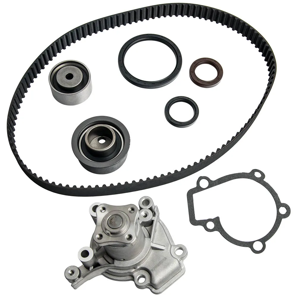 MAXPEEDINGRODS 1 Set Timing Belt Kit & Water Pump Fits for Kia For Hyundai Elantra Tiburon 2.0L G4GF Engine