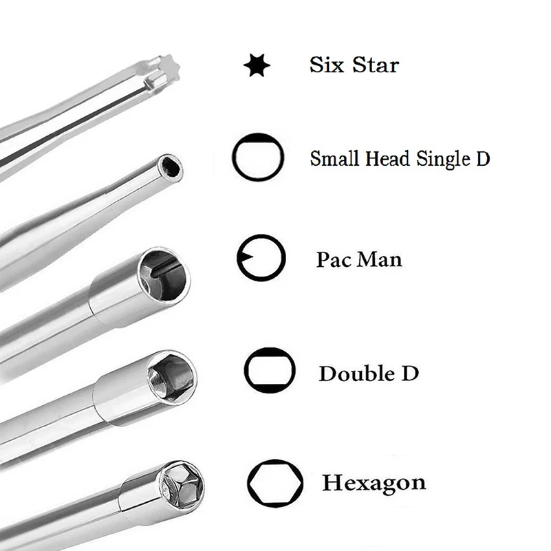 Carburetor carb Adjusting hand Tool Pac Man Double D Hexagon Hex Socket Screwdriver Driver Chainsaw Speed Adjustment Repair Tool view 4