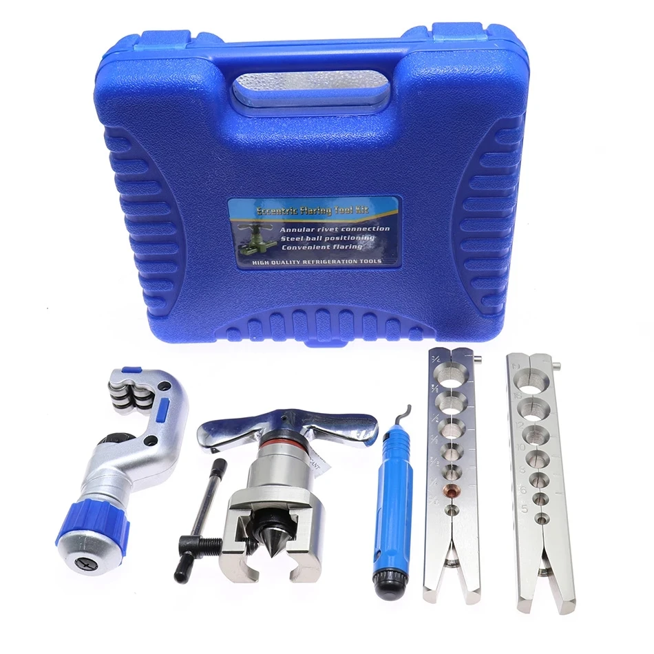 Kit di espansione del tubo di riparazione del condizionatore d'aria strumento di Faring del alesatore del tubo di rame 5-19mm 3/16-3/4 pollici