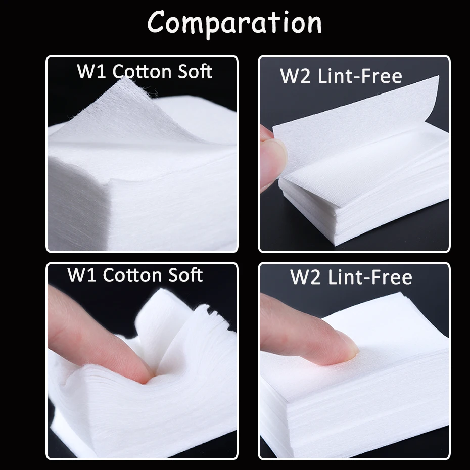 1 Pack Soft Hard Lint-Free Napkins Gel Nail Polish Remover Wipes Cotton Nail Degreaser Paper Pad Cleaning Manicure Tool GL1543-1