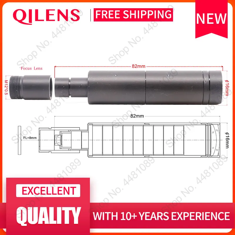 QILENS 300mm obiektyw kamery cctv 1/3 \